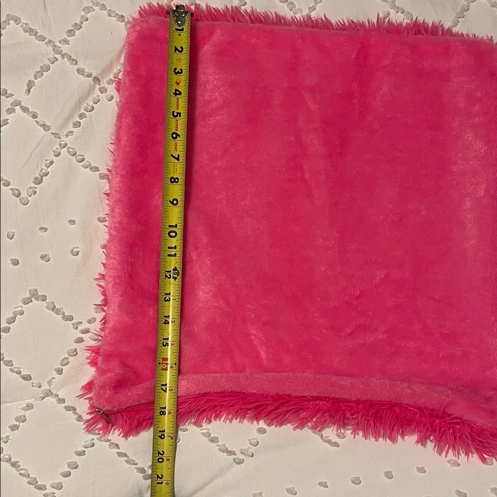 Fuzzy Pink pillow cover super soft brand new